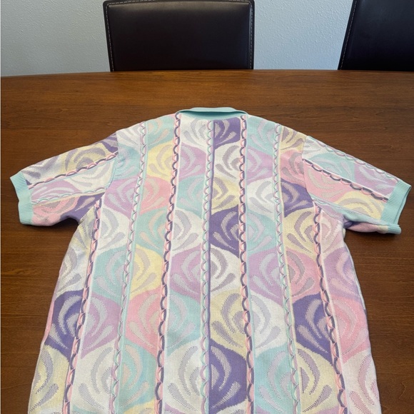Supreme Pink and Yellow Polo Shirt with Retro Design - Picture 4 of 5